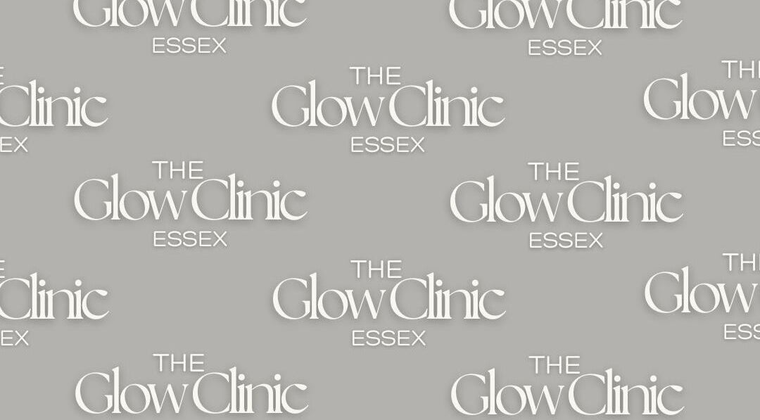 Patterned logo of The Glow Clinic Essex, located in Braintree, England, GB.
