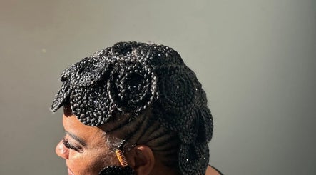 Intricate braided hairstyle at EMbraid Studio, Christchurch, Canterbury Region, NZ.