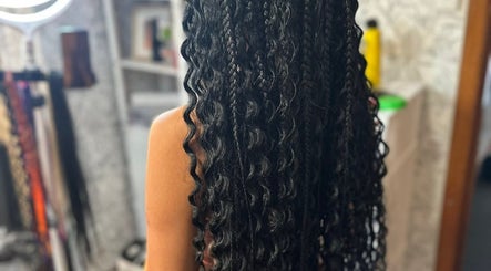 Intricate braids styled at EMbraid Studio in Christchurch, Canterbury Region, NZ, showcasing detailed craftsmanship.