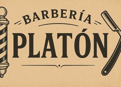 Letrero vintage de barbería en Test Barber, Aguascalientes, Aguascalientes, MX.