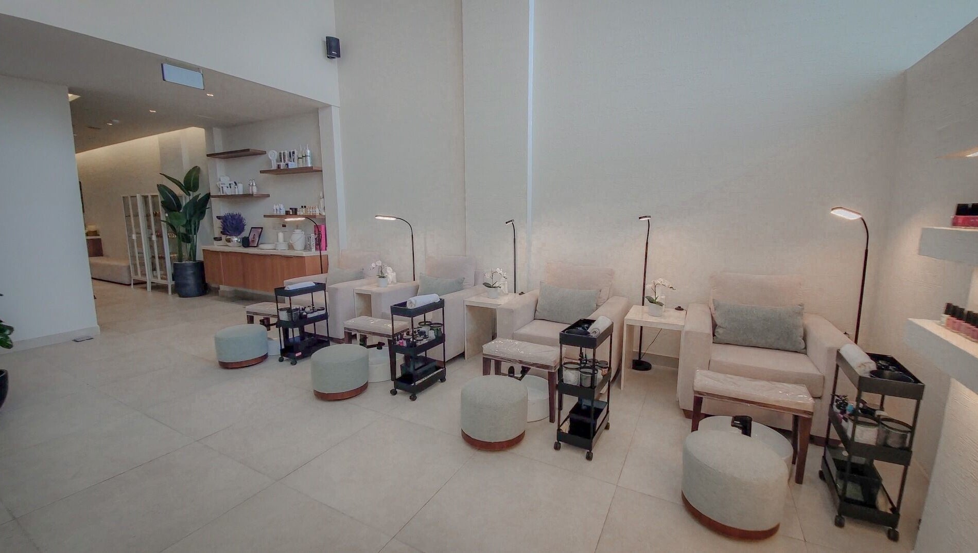 Cozy nail service area at Women Address, Riyadh, Riyadh Province, SA, offering relaxing wellness experiences.