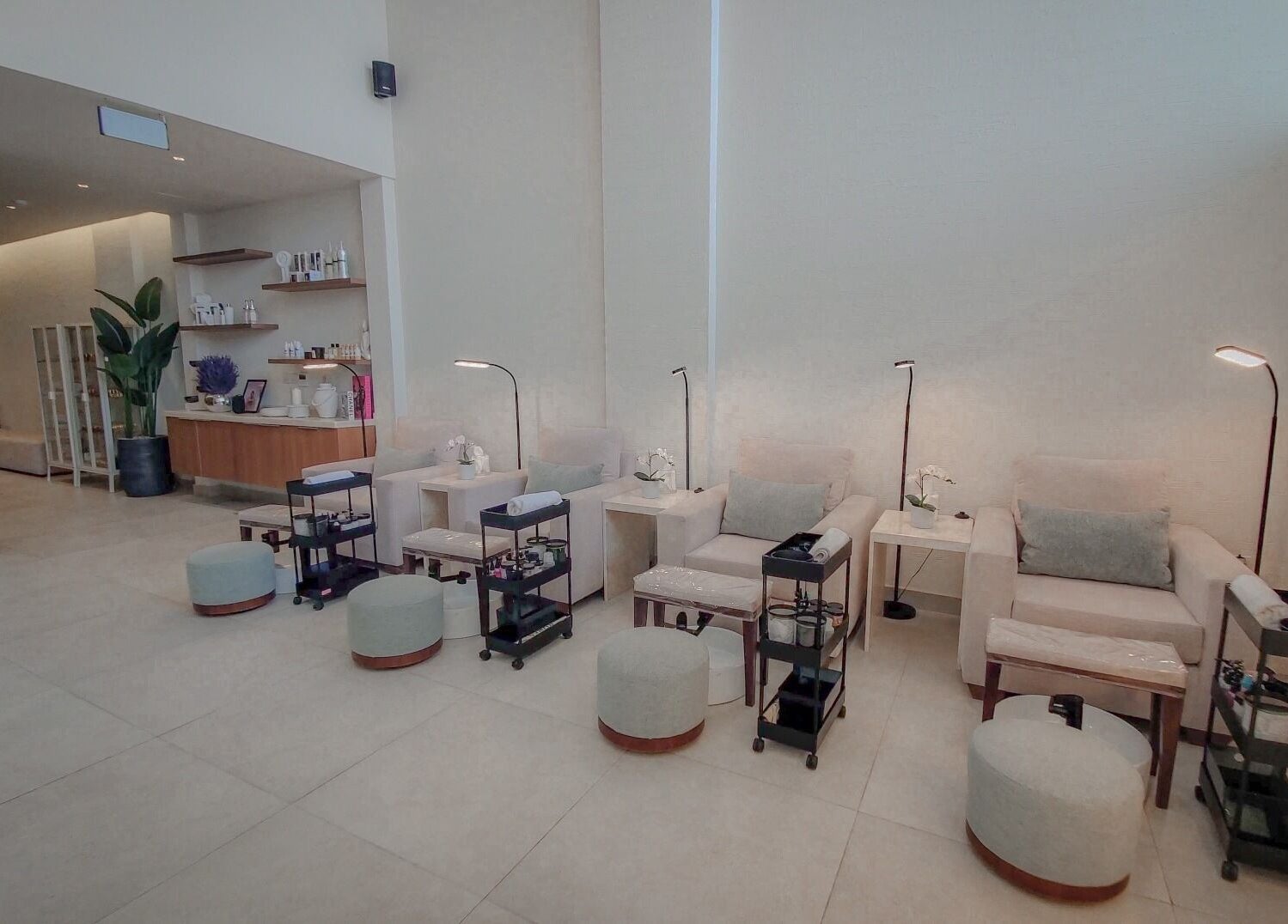 Cozy nail service area at Women Address, Riyadh, Riyadh Province, SA, offering relaxing wellness experiences.