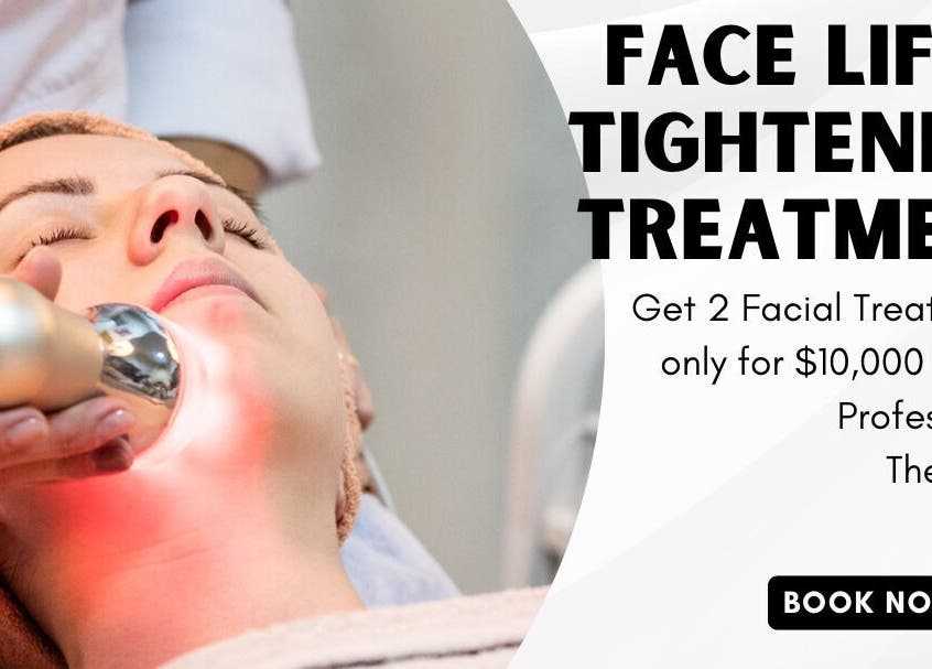 Facial lift treatment at Modest Spa Retreat, Kingston, St. Andrew Parish, JM.