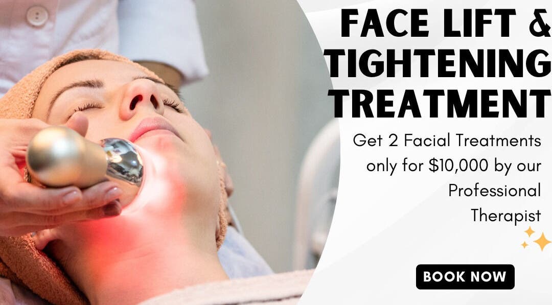 Facial lift treatment at Modest Spa Retreat, Kingston, St. Andrew Parish, JM.