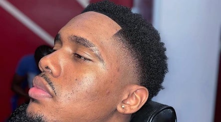 Sharp, stylish fade haircut at Barba_bwoy, Linden, Upper Demerara-berbice, GY.