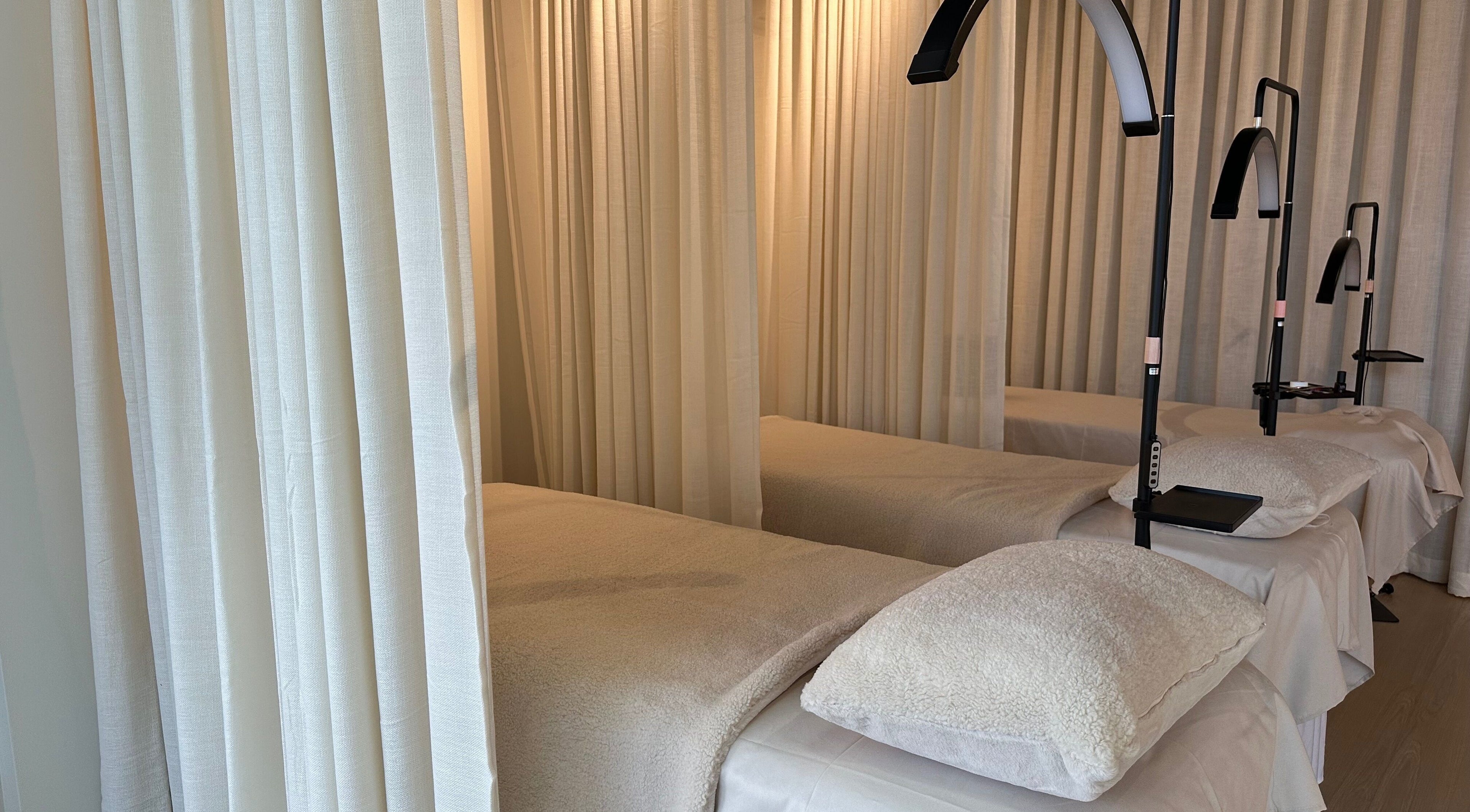 Tranquil therapy beds at Volume 8, Auckland, Auckland, NZ, offer a serene wellness experience.
