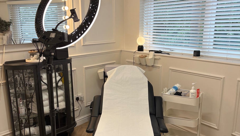 Peaceful treatment room at NAOaesthetics in Ryton, England, GB, showcasing modern equipment and serene ambiance.
