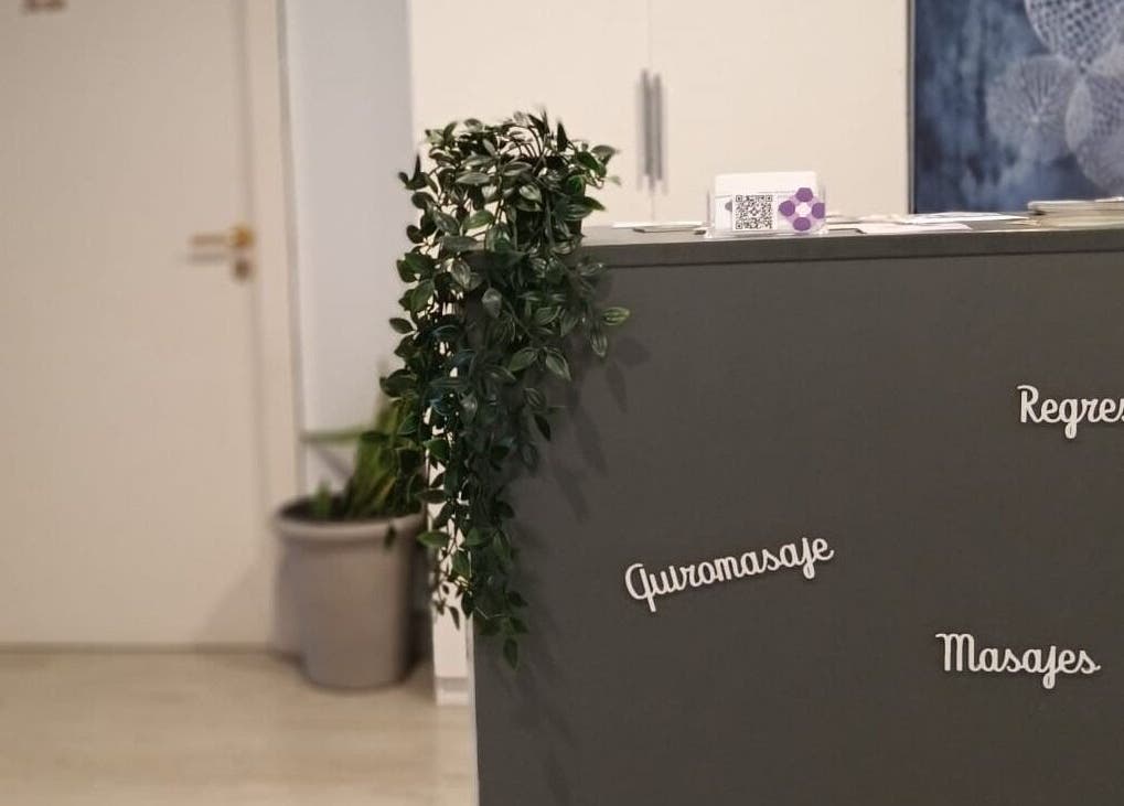 Recepción con plantas en Esencia Spa by Celeste Ymber, Barcelona, Catalunya, ES.