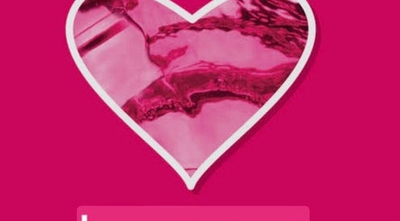 Vibrant pink heart embodies beauty aesthetics at Knot Just Beauty, Buncrana, County Donegal, IE.