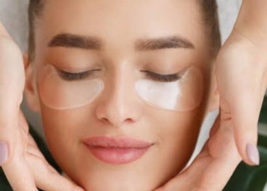 Woman enjoying a relaxing facial massage at TheClarkeComplextion, Plymouth, England, GB.