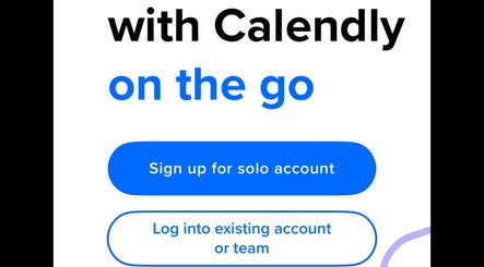 Calendly app login screen displayed for sign up at Sara Salon, Tel Aviv-yafo, Tel Aviv District, IL.