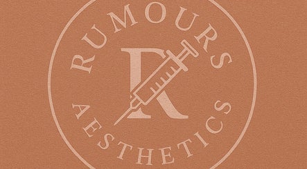 Rumours Aesthetics logo featuring a syringe in Clonmel, County Tipperary, IE.