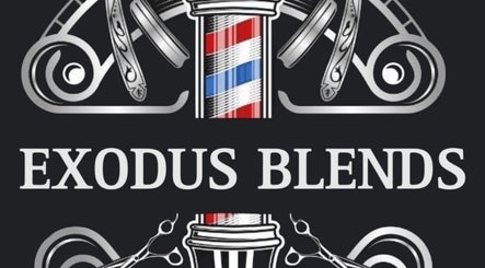 EXODUS BLENDS logo with barber elements located in Umhlanga, Kwazulu-natal, ZA.