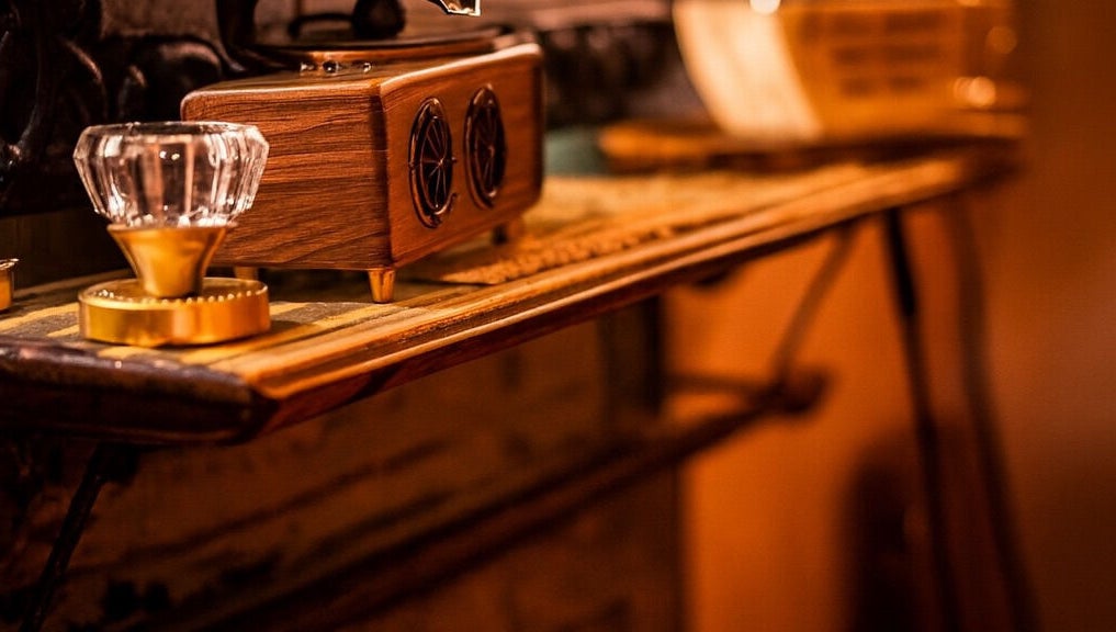 Elegant vintage decor at Beauty in A Bottle Aesthetics and Salon in Sherman, Texas, US.