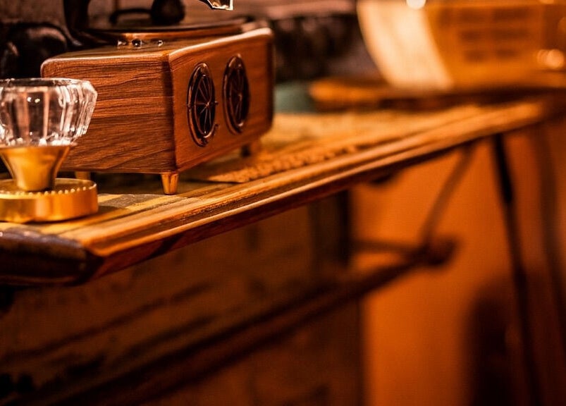 Elegant vintage decor at Beauty in A Bottle Aesthetics and Salon in Sherman, Texas, US.