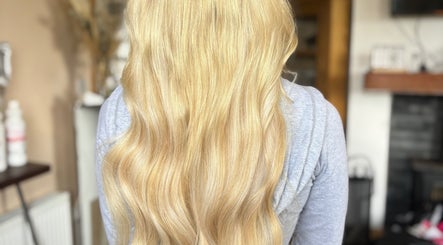 Golden blonde hair styled in waves at Styled By Saidhbh, County Roscommon, County Roscommon, IE.