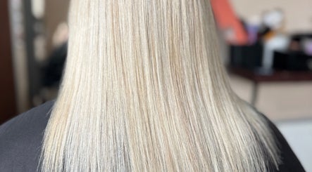 Sleek blonde hairstyle at Styled By Saidhbh, County Roscommon, County Roscommon, IE.