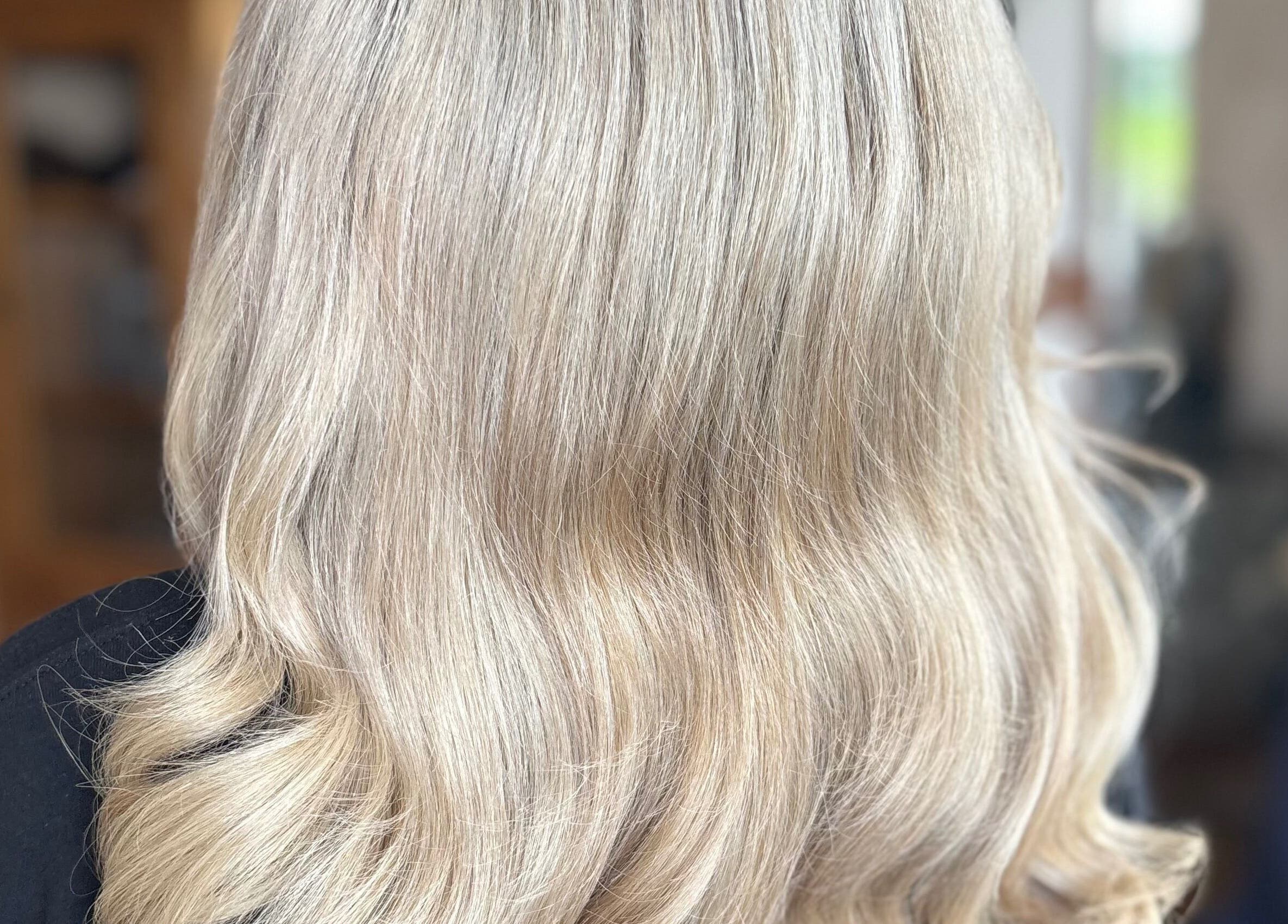 Elegant blonde waves styled at Styled By Saidhbh, County Roscommon, County Roscommon, IE.