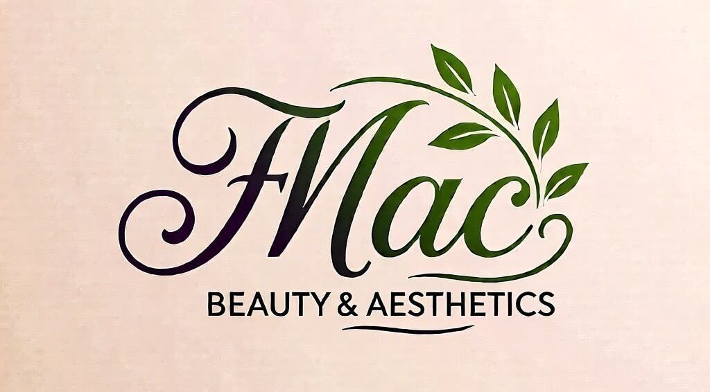 FMac Beauty logo featuring green leaves, representing its luxurious aesthetics in Middlesbrough, England, GB.
