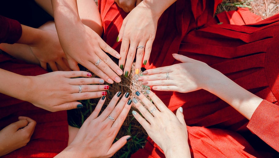 Diverse nail art designs at Kanita Nail Lounge, Tambon Hua Hin, Chang Wat Prachuap Khiri Khan, TH.