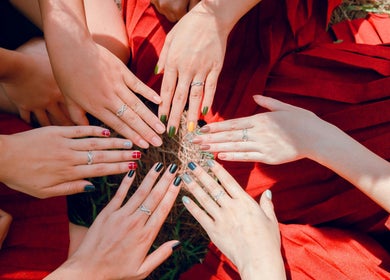 Diverse nail art designs at Kanita Nail Lounge, Tambon Hua Hin, Chang Wat Prachuap Khiri Khan, TH.