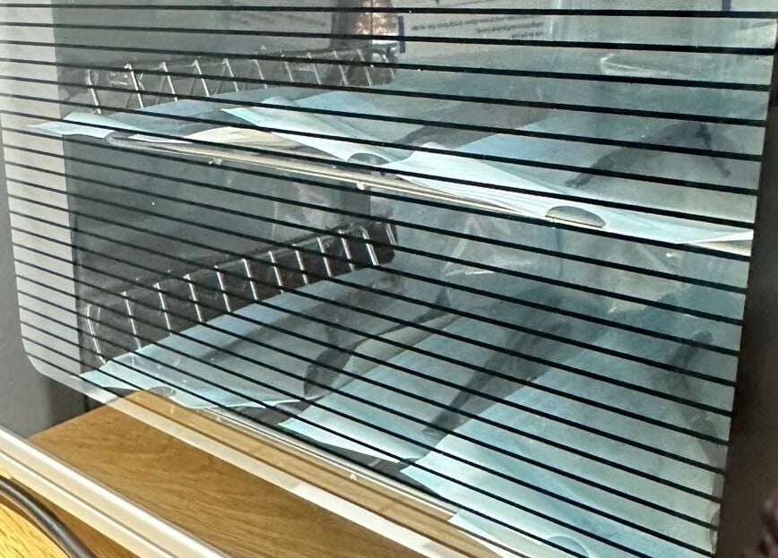 Sterilizer cabinet at Kanita Nail Lounge, ensuring cleanliness in Tambon Hua Hin, Chang Wat Prachuap Khiri Khan, TH.