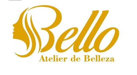 Logotipo dorado de Bello Atelier de Belleza en La Vega, La Vega Province, DO.