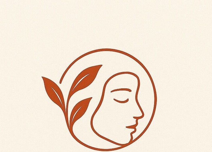 Serene Skin Lounge logo featuring a tranquil face with leaves, located in Waterloo, England, GB.