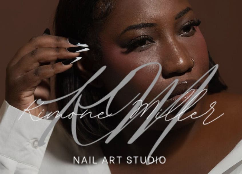 Stylish black and white nails at K Nail Studio, Nassau, New Providence, BS, showcasing fine artistry.