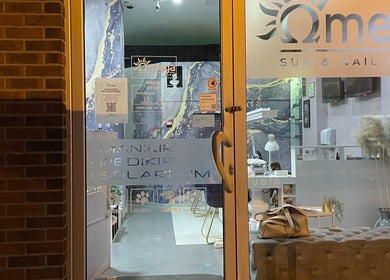 Studio Omega entrance showcasing chic decor and modern design in Novi Sad, Vojvodina, RS.