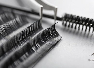 Extensions de cils Regard Précieux à Camps-la-source, Provence-Alpes-Côte D'azur, FR, sur une table.