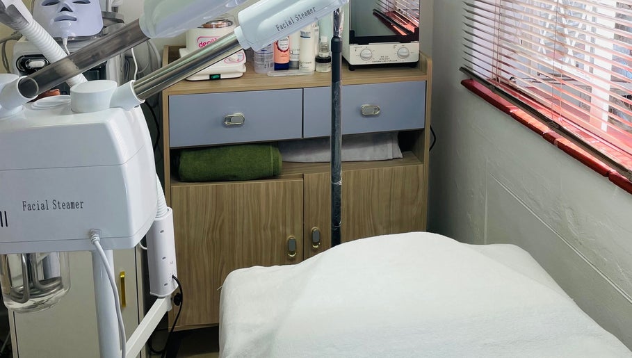 Facial steamer and beauty setup at Wino'S Nail Pub, Gaborone, Gaborone City, BW for spa treatments.