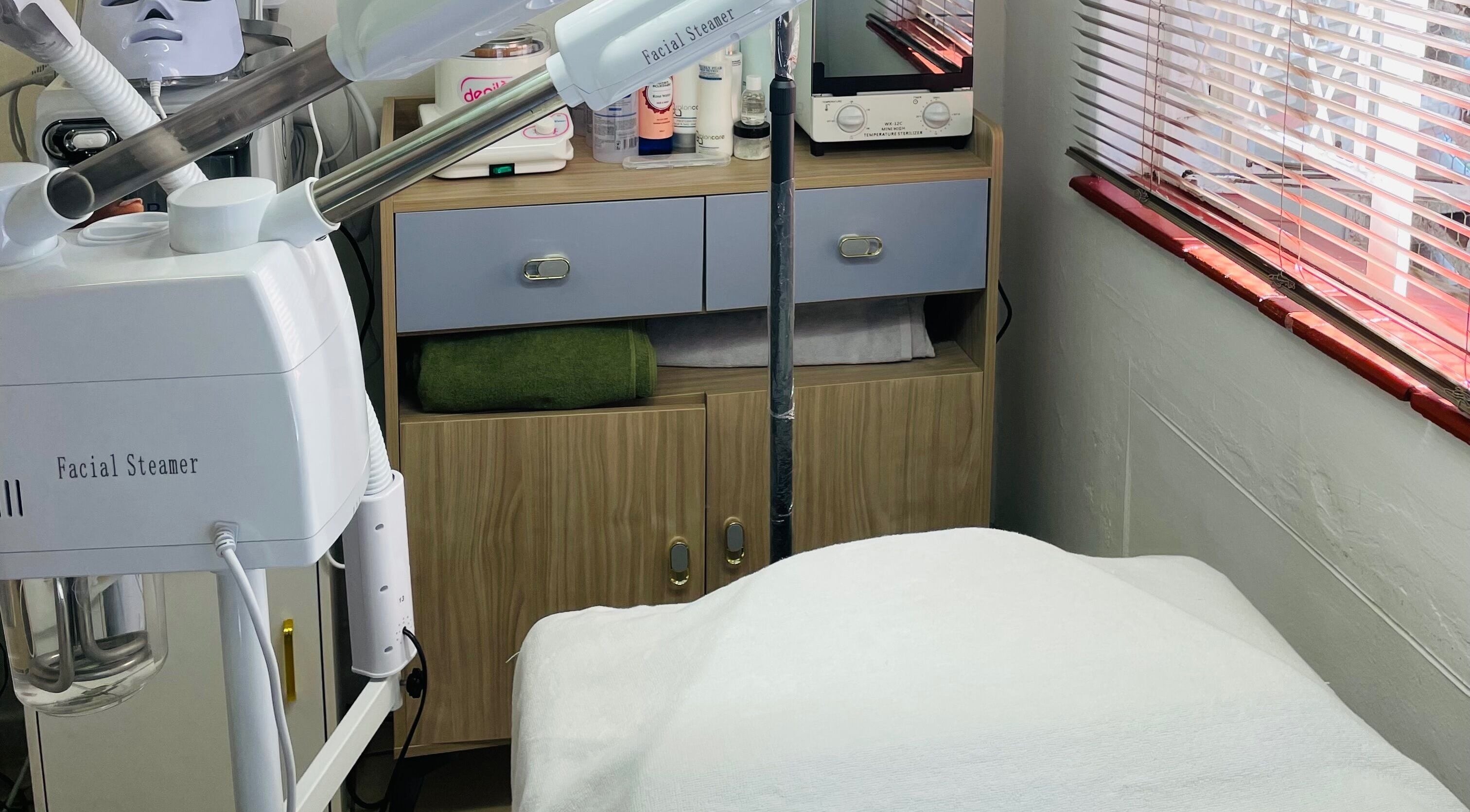 Facial steamer setup at Wino'S Nail Pub in Gaborone, Gaborone City, BW.