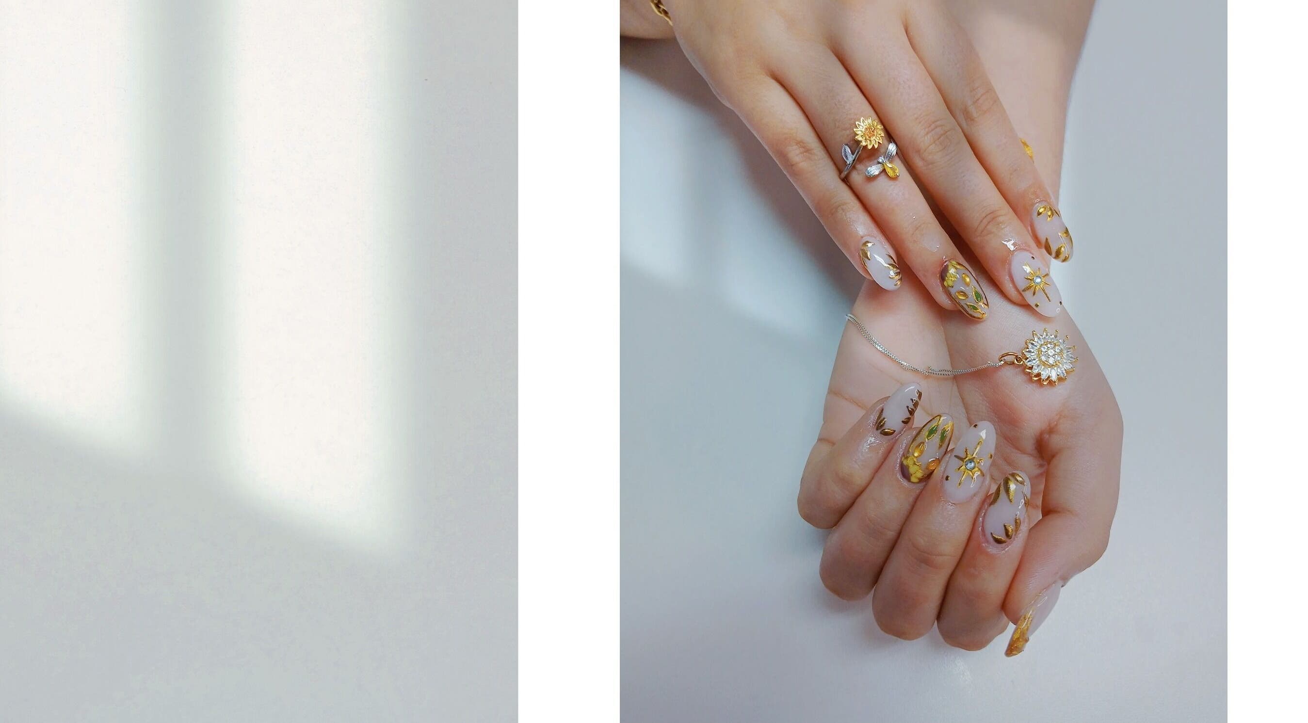 Elegante uñas decoradas en Aurora Nail Studio, Rosario, Santa Fe, AR.