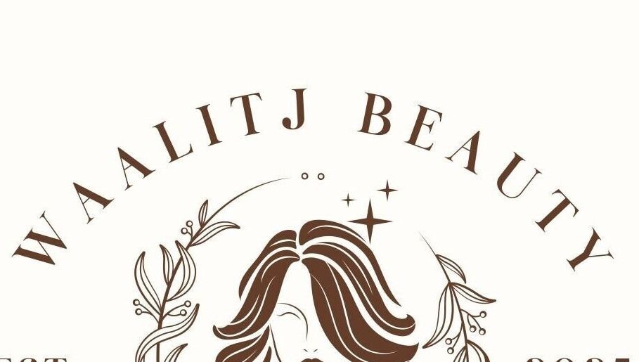 Waalitj Beauty logo with stylized hair design, Munno Para West, South Australia, AU.