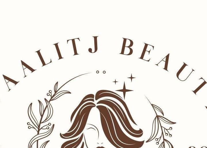 Waalitj Beauty logo with stylized hair design, Munno Para West, South Australia, AU.