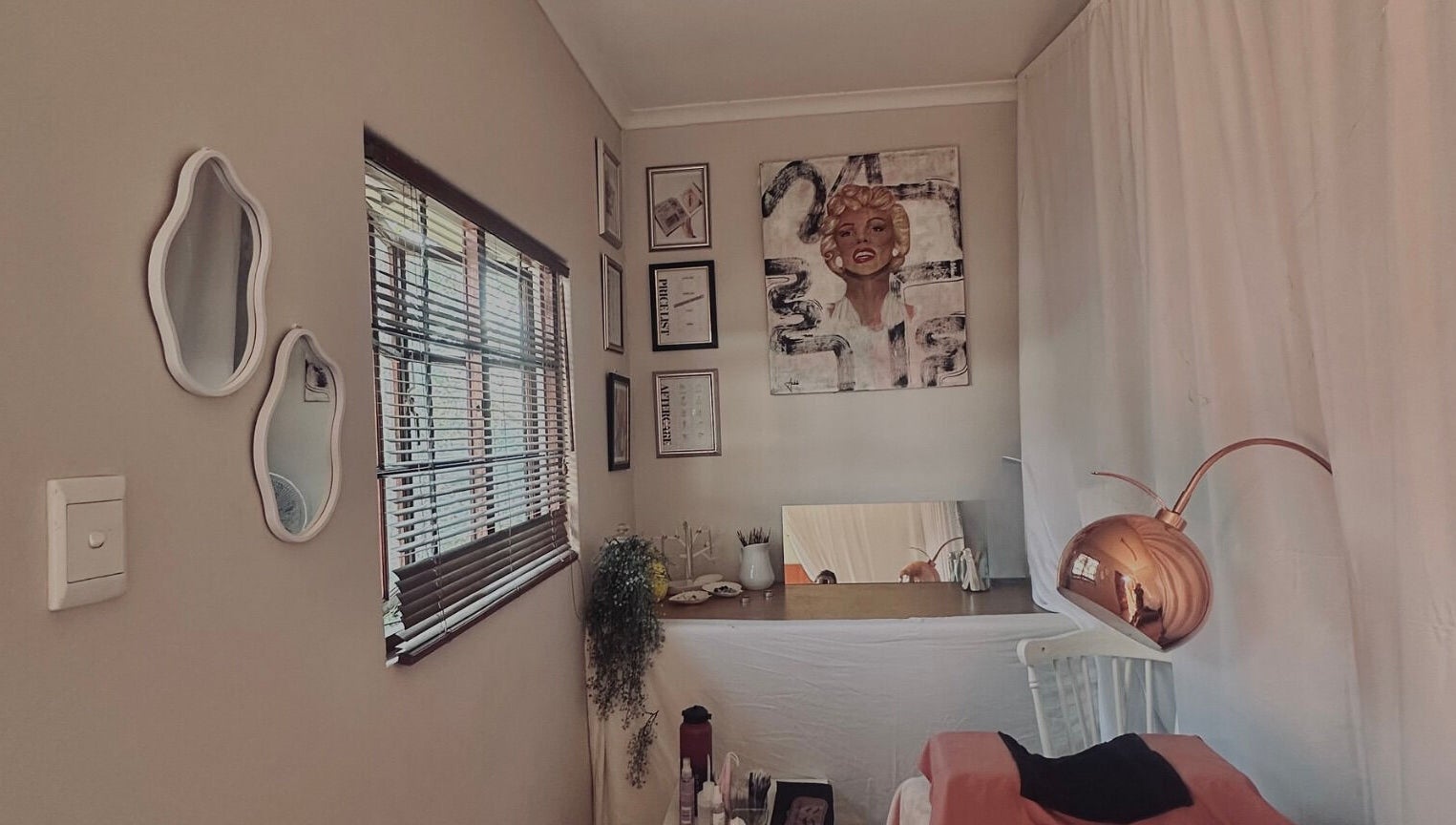 Elegant interior of Lashed - by Bella in Hillcrest, Kwazulu-natal, ZA showcasing stylish decor and relaxing ambiance.