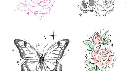 Unique butterfly and floral tattoos by Jenn_inker in Milton Keynes, England, GB, showcasing creative designs.