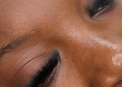 Elegant lash extensions at Mhizceo makeover and spa Ikate lekki, Lekki, Lagos, NG enhancing natural beauty.