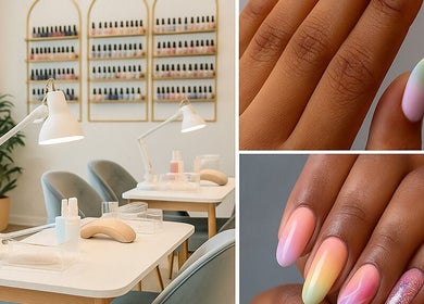 Chic nail designs and modern nail stations at Bonolo Beauty Parlour, Akasia, Gauteng, ZA.