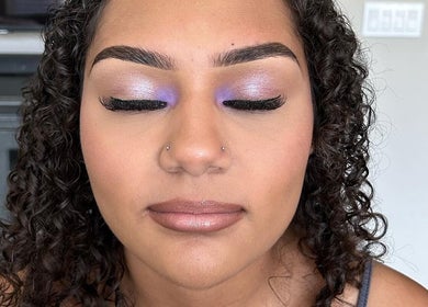 Close-up of elegant makeup at Yours Truly, Jace in Los Angeles, California, US.