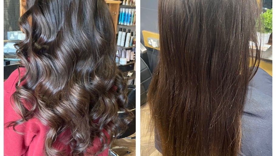 Glossy brunette hair transformation at Sei Bella Hair, Oranmore, County Galway, IE.