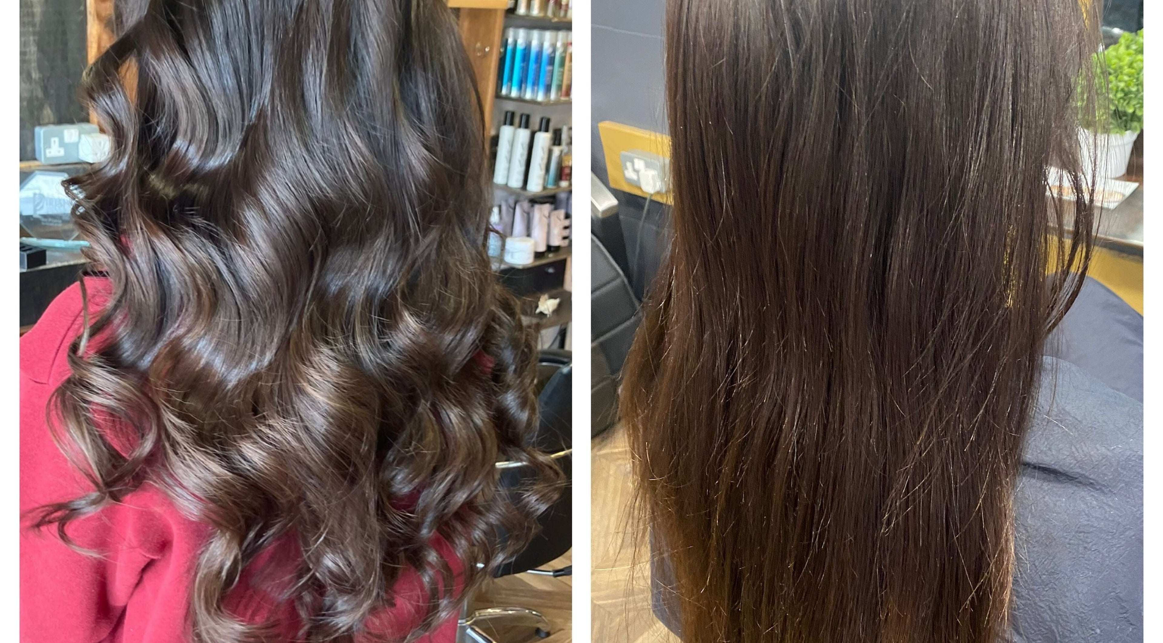 Glossy brunette hair transformation at Sei Bella Hair, Oranmore, County Galway, IE.