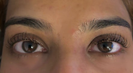 Close-up of perfectly styled lashes at Lash Priestess in London, England, GB, showcasing beauty service results.