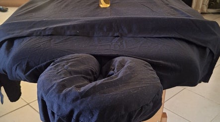 Massage table at Radiantrenewal, Saint Michael, Saint Michael, BB, ready for a relaxing session.