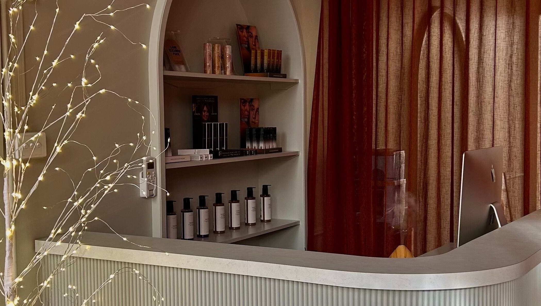 Reception area with product display at Through Her Eyes, Richmond, Victoria, AU.