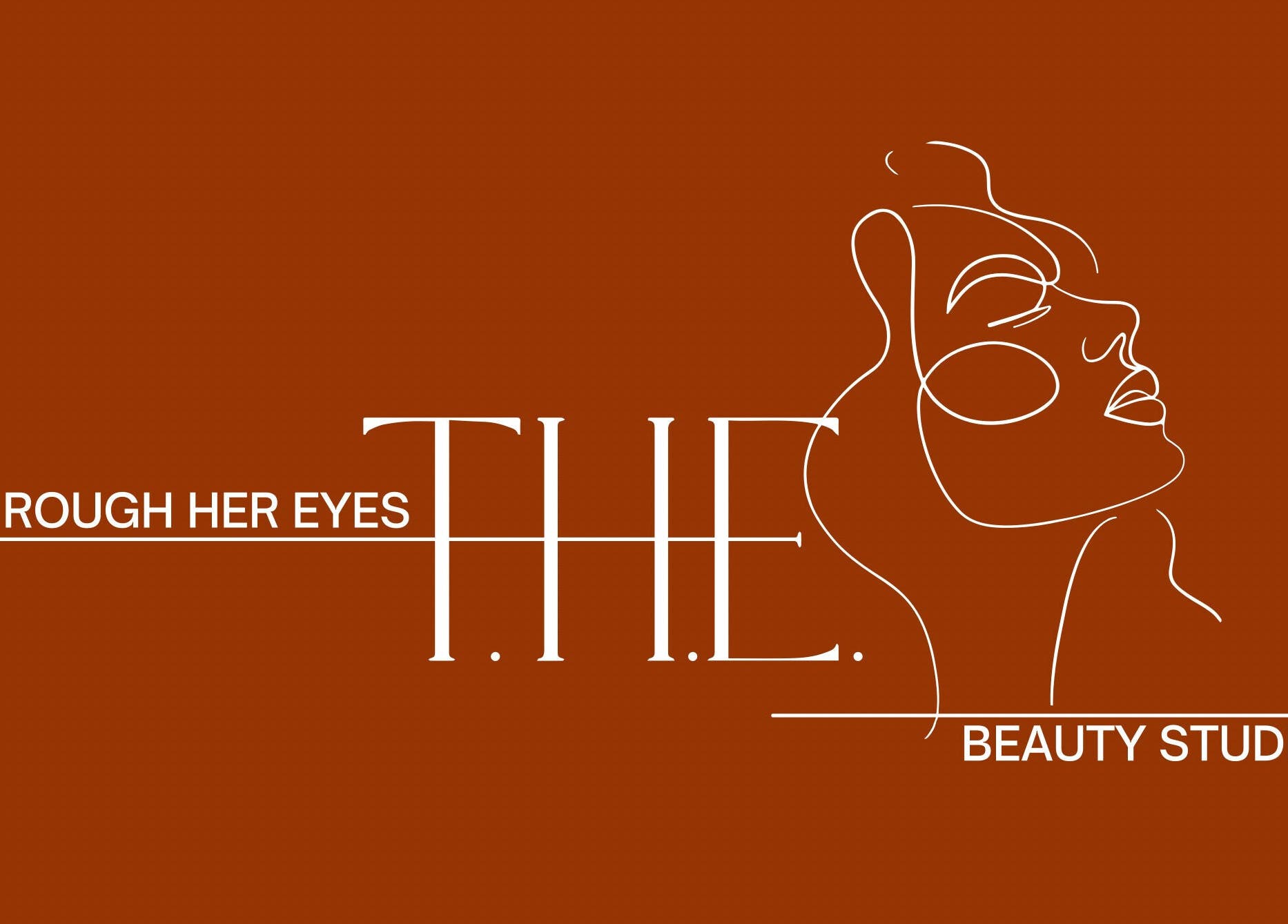 Elegant line art of a woman's profile representing 'Through Her Eyes' in Richmond, Victoria, AU.