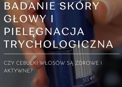 Trychologiczne badanie skóry głowy w Hair Studio DALI, Wrocław, Województwo Dolnośląskie, PL.