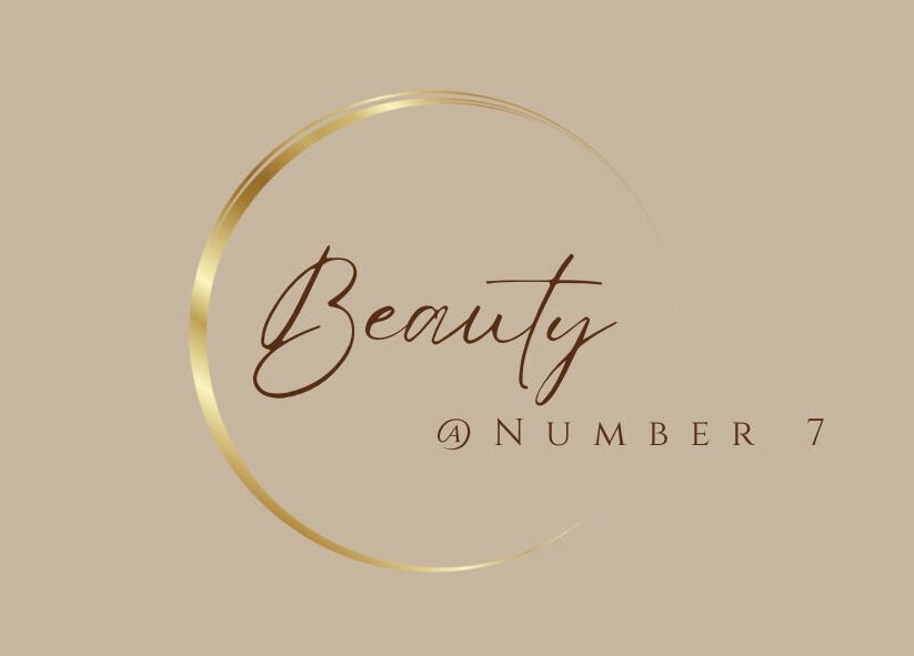 Beauty Number 7 logo featuring elegant gold circle design in Kilmacthomas, County Waterford, IE.