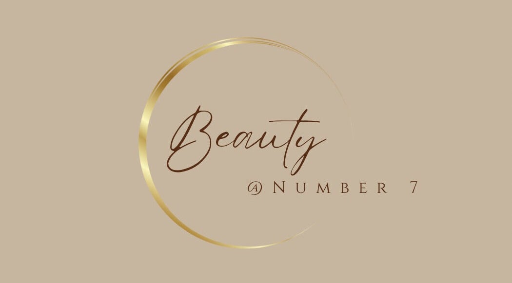 Beauty Number 7 logo featuring elegant gold circle design in Kilmacthomas, County Waterford, IE.